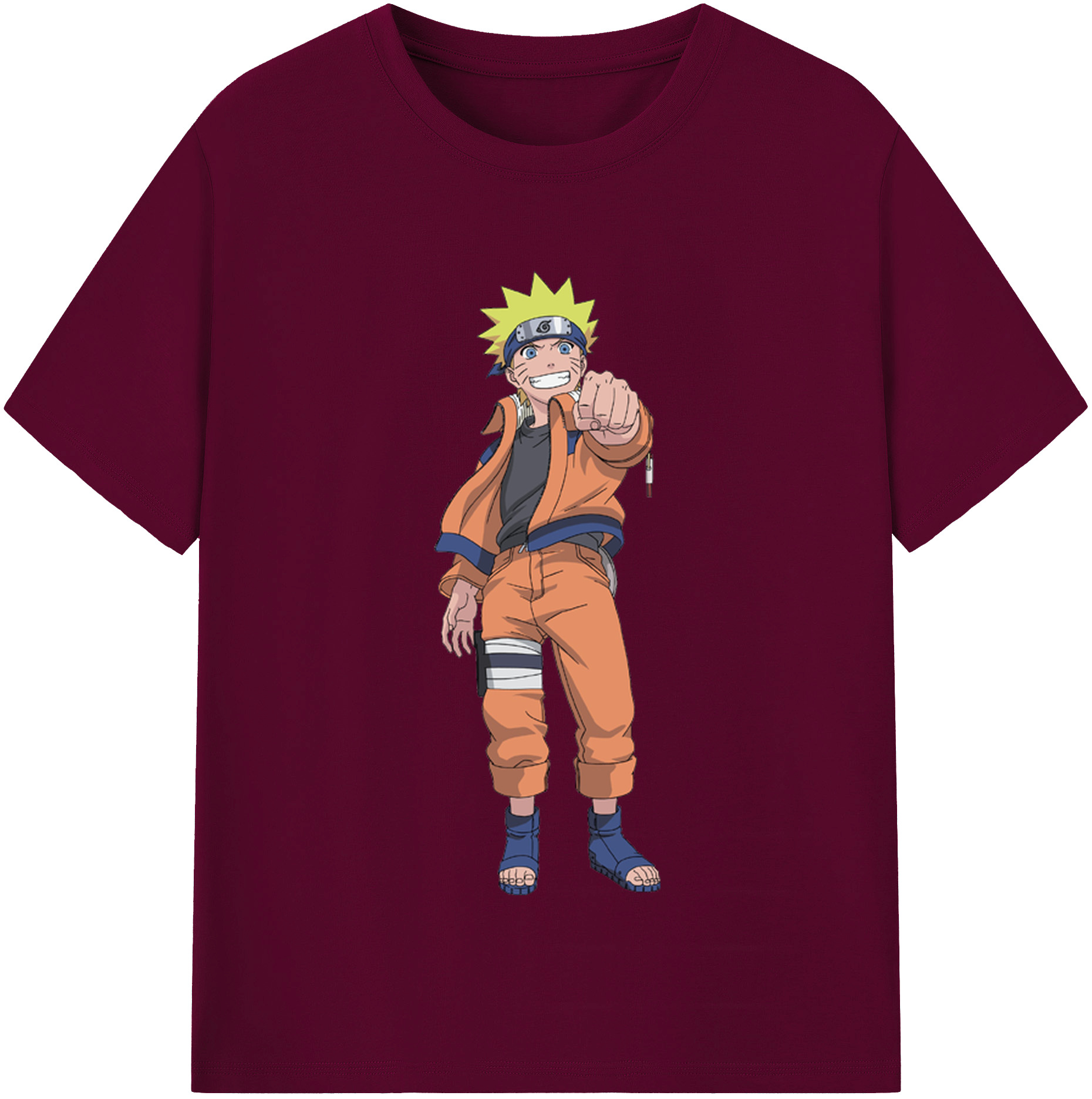 （画像用） NARUTO -ナルト- うずまき ナルト Uzumaki Naruto レディースカジュアルプリントTシャツ（綿100％）
